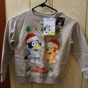Bluey Children's Christmas Sweatshirt - Size Small - New with Tags